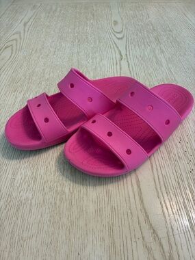 Unisex Crocs Classic Two Strap Sandals (Pink)